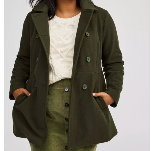 Torrid Softest Coat Double Breasted Peacoat NWT - Picture 2 of 5